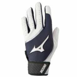 Mizuno Youth MVP Batting Glove/White/Grey