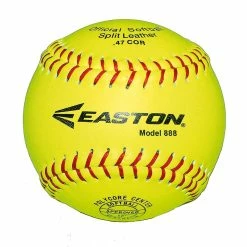 Easton 888 Solid-Core 12in Leather Softball || DOZEN
