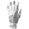 Mizuno MVP Youth Baseball Batting Gloves - White