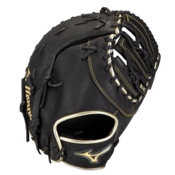 Mizuno MVP Prime SE Baseball First Base Mitt 12.50" -All Gloves Elegant store MizunoMVPPrimeSEFirstBaseMitt 312880 GXF50PSE8 back BLKGLD Base2BaseSports