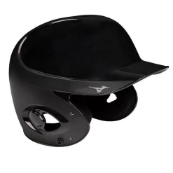 Mizuno MVP Series Solid Batting Helmet - Two Sizes - Black