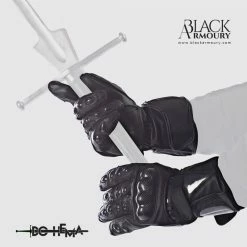 Black Armoury Gants Carbone - Court - DOHEMA