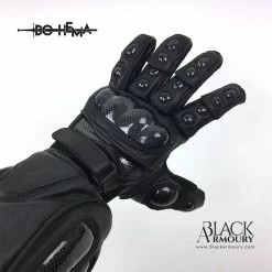 Black Armoury Gants Carbone - Long - DOHEMA -All Gloves Elegant store gants carbone long dohema 3