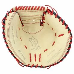 Marucci Oxbow 33.5" Baseball Catcher's Mitt - 2023 Model -All Gloves Elegant store marucci baseball glove oxbow catchers mitt 335 23 inset1