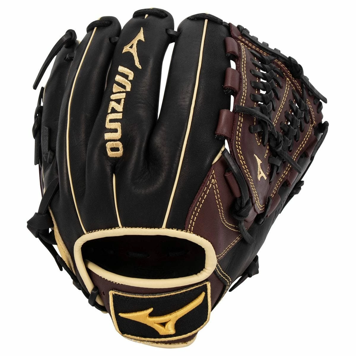Mizuno MVP Prime 11.5" Baseball Glove - Black/Cherry - 2022 Model 5 Mizuno MVP Prime 11.5" Baseball Glove - Black/Cherry - 2022 Model - Image 3