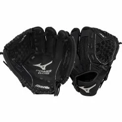 Mizuno Prospect Series PowerClose 10.5" Youth Baseball Glove - Black - 2019 Model