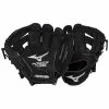 Mizuno Prospect Series PowerClose 9" Youth Baseball Glove - Black - 2019 Model -All Gloves Elegant store mizuno baseball glove prospect series powerclose 9 2019 inset2 1