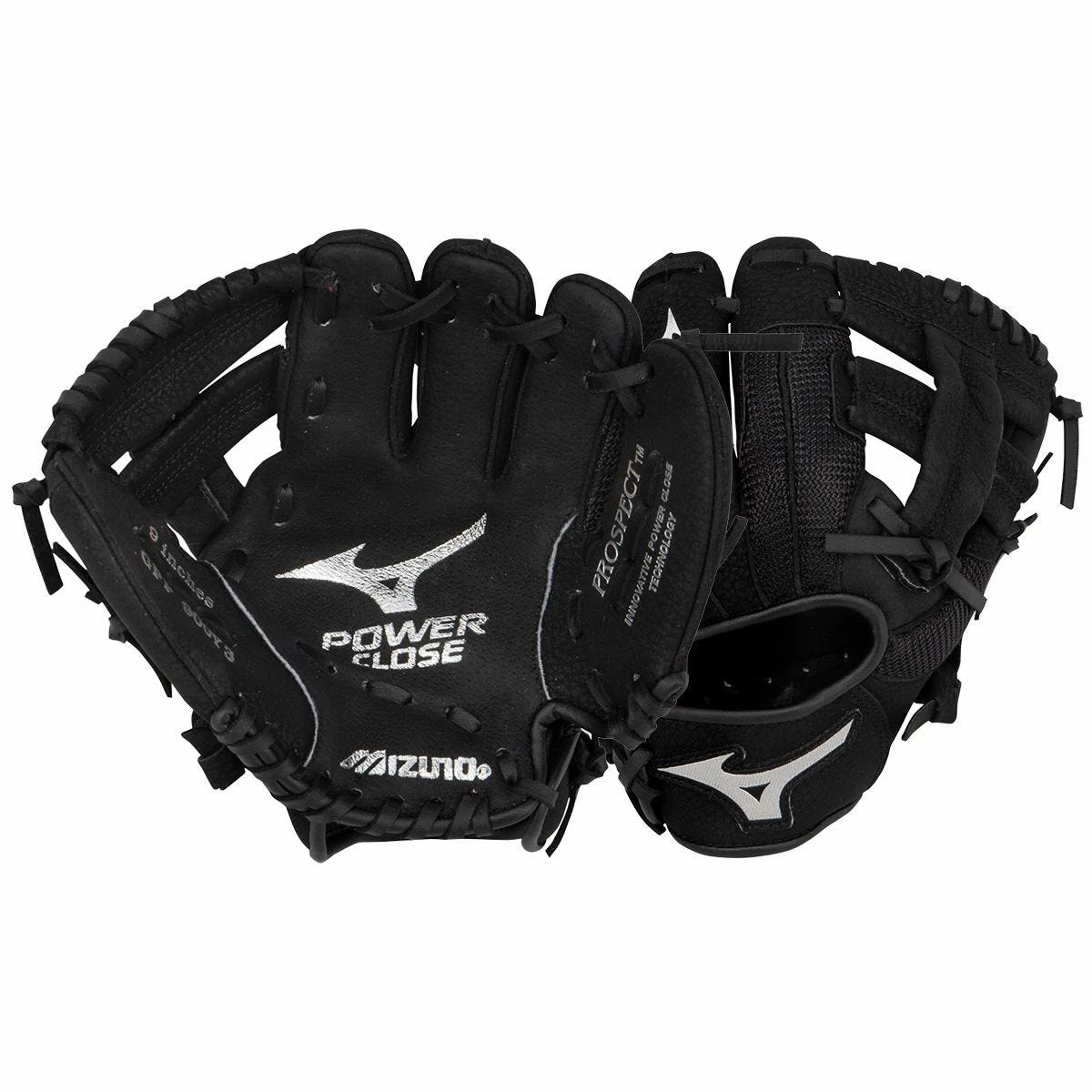 Mizuno Prospect Series PowerClose 9" Youth Baseball Glove - Black - 2019 Model 3 Mizuno Prospect Series PowerClose 9" Youth Baseball Glove - Black - 2019 Model