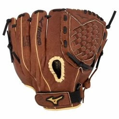 Mizuno Prospect Series PowerClose 11.5" Youth Baseball Glove - Chestnut Brown - 2019 Model -All Gloves Elegant store mizuno baseball glove prospect series powerclose youth 115 chsn 2019