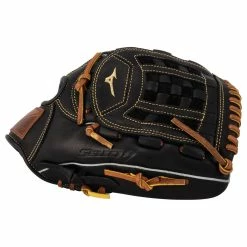 Mizuno Select 9 12" Baseball Glove - Black/Brown -All Gloves Elegant store mizuno baseball glove select 9 12 inset2