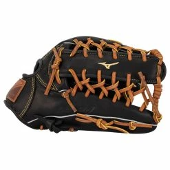Mizuno Select 9 12.5" Baseball Glove - Black/Brown -All Gloves Elegant store mizuno baseball glove select 9 bkbr 125 inset2