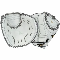Mizuno MVP Prime 34" Catcher's Mitt - White/Gray - 2022 Model