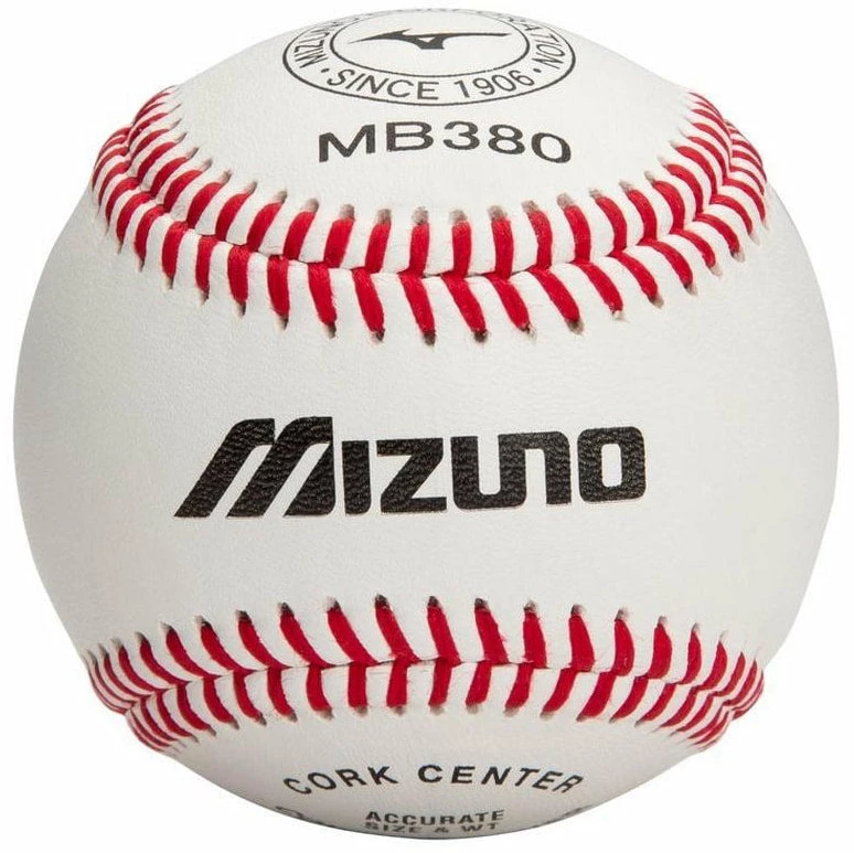 Mizuno MB380 Premium Leather Baseball || SINGLE 3 Mizuno MB380 Premium Leather Baseball || SINGLE