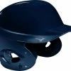 Mizuno MVP Series Solid Batting Helmet - Two Sizes - Navy -All Gloves Elegant store mizuno mvp protection adult batting helmet 380434 26