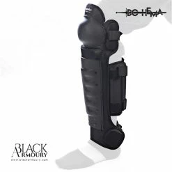 Black Armoury Protège Genou Et Tibia - DOHEMA -All Gloves Elegant store protege genou et tibia dohema 2