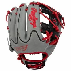 Rawlings Heart Of The Hide PRO204W 11.5" Baseball Glove- Gray/Black - 2021 Model -All Gloves Elegant store rawlings baseball glove hoh pro204w 115 gry blk inset1