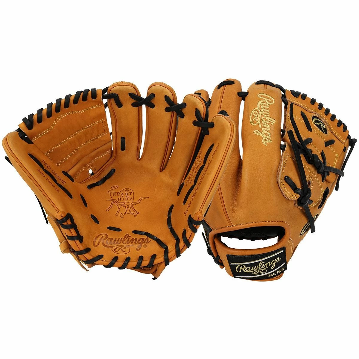Rawlings Heart Of The Hide PRO205-9TB 11.75" Baseball Glove - 2023 Model 3 Rawlings Heart Of The Hide PRO205-9TB 11.75" Baseball Glove - 2023 Model