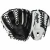 Rawlings Heart Of The Hide PROMT27 12.75" Baseball Glove - White/Black - 2022 Model -All Gloves Elegant store rawlings baseball glove hoh promt27 1275 white black 1