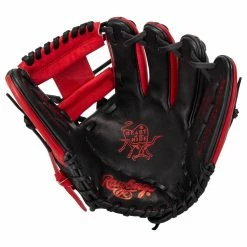 Rawlings Heart Of The Hide PRONP4 11.5" Baseball Glove - 2021 Model -All Gloves Elegant store rawlings baseball glove hoh pronp4 115 red blk inset1 1