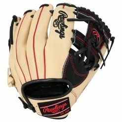 Rawlings Heart Of The Hide PRONP4-C6BB 11.5" Baseball Glove- Tan/Black - 2022 Model -All Gloves Elegant store rawlings baseball glove hoh pronp4 c6bb tan black 115 inset2