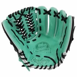Rawlings Pro Preferred PROS206F 12" Baseball Glove- Mint/Black- 2021 Model -All Gloves Elegant store rawlings baseball glove pro pref pros206f 12 mnt blk