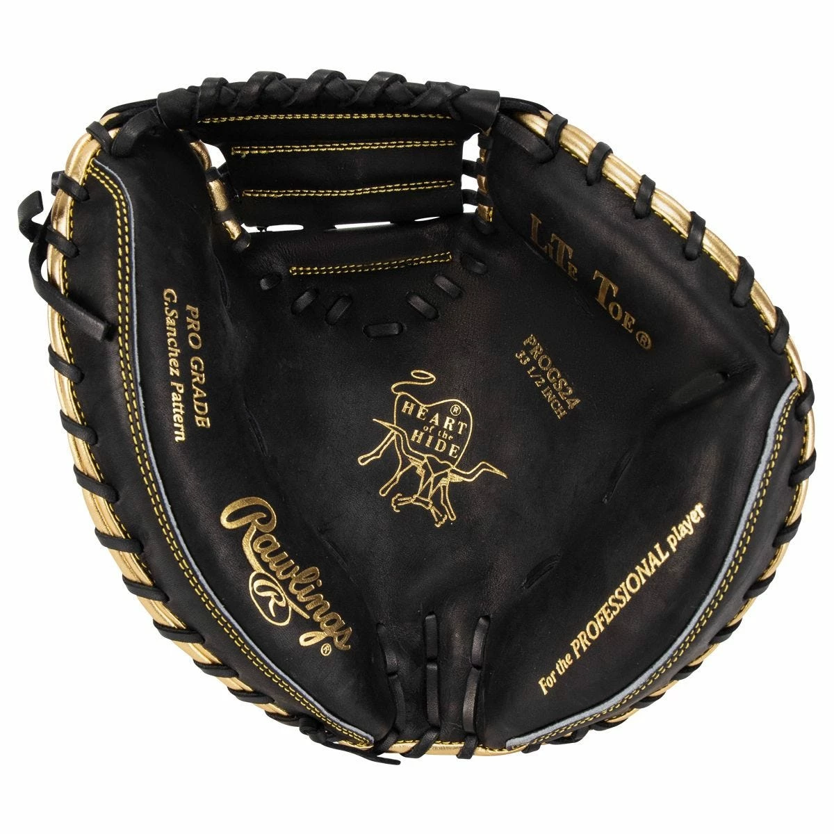 Rawlings Heart Of The Hide Gary Sanchez Game Day Model PROGS24 33.5" Baseball Catcher's Mitt - 2022 Model 4 Rawlings Heart Of The Hide Gary Sanchez Game Day Model PROGS24 33.5" Baseball Catcher's Mitt - 2022 Model - Image 2
