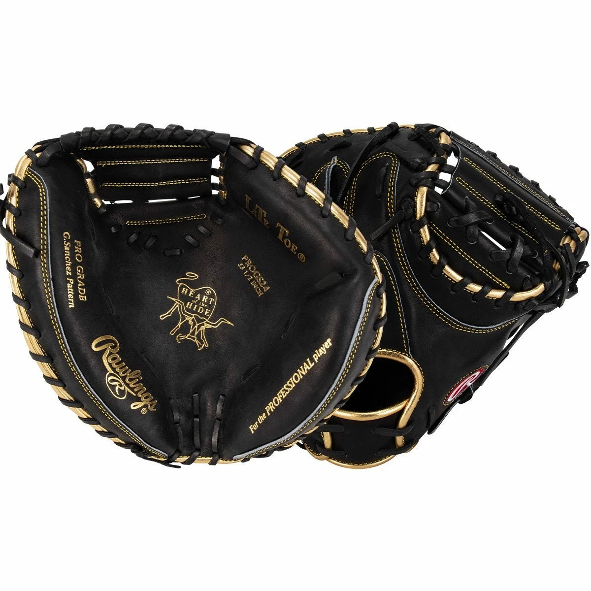Rawlings Heart Of The Hide Gary Sanchez Game Day Model PROGS24 33.5" Baseball Catcher's Mitt - 2022 Model 3 Rawlings Heart Of The Hide Gary Sanchez Game Day Model PROGS24 33.5" Baseball Catcher's Mitt - 2022 Model