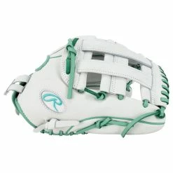 Rawlings Liberty Advanced RLA1275SB-6WM 12.75" Fastpitch Softball Glove- White/Mint - 2022 Model -All Gloves Elegant store rawlings fastpitch softball glove liberty adv rla1275 6wm 1275 inset2